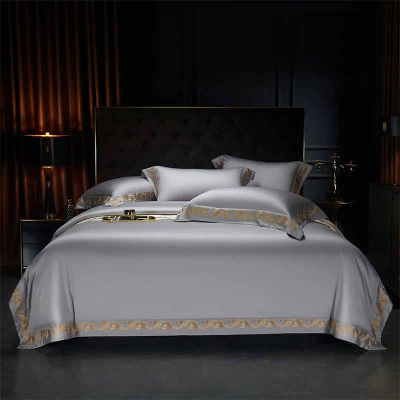 Mystique Embroidery Duvet Set | Luxury Soft Bedding - myhomestore.com.pk
