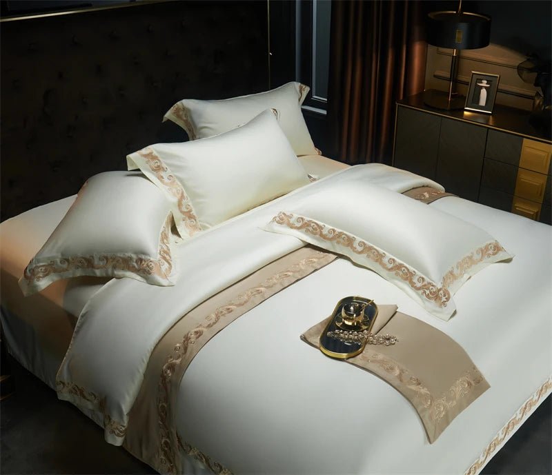 Mystique Embroidery Duvet Set | Luxury Soft Bedding - myhomestore.com.pk