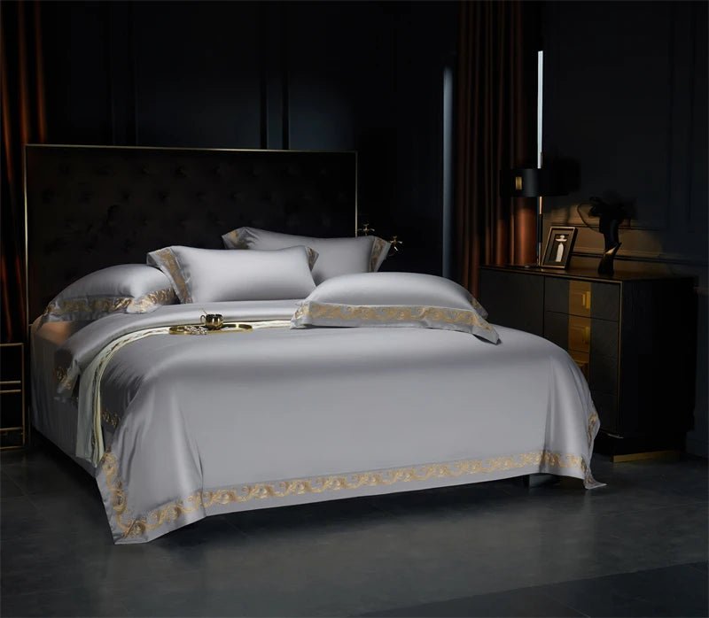 Mystique Embroidery Duvet Set | Luxury Soft Bedding - myhomestore.com.pk
