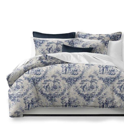 Navy Printed Bedding Duvet Set - myhomestore.com.pk