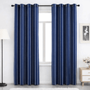 Navy & white Printed Curtain - myhomestore.com.pk