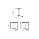 Nesting Metal Side Table Set 3 - Piece - myhomestore.com.pk