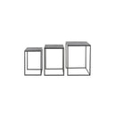 Nesting Metal Side Table Set 3 - Piece - myhomestore.com.pk