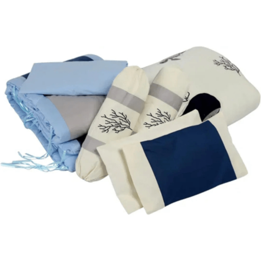Ocean Friends Whale Baby Crib Bedding Set - myhomestore.com.pk