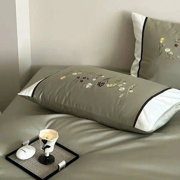 Early Summer Ambiance Embroidery Duvet Set – Soft Duvet Cover
