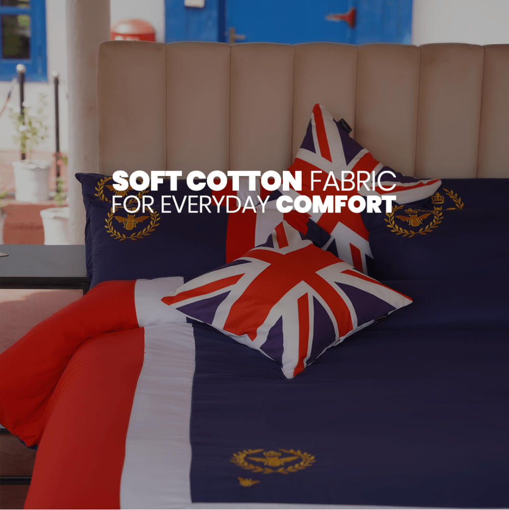 Oxford Bedding Duvet Set Red - myhomestore.com.pk