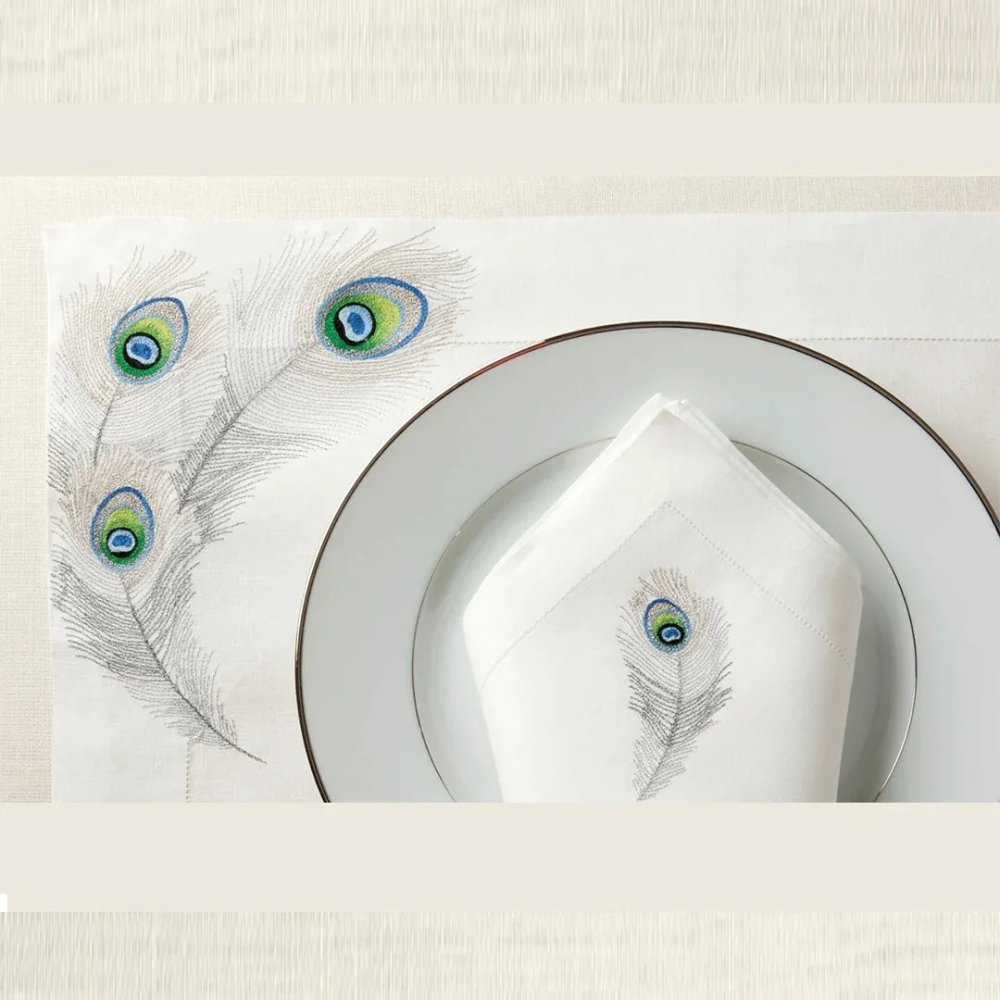 Peacock Feather Style Table Mats - myhomestore.com.pk