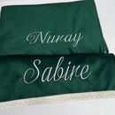 Personalized Embroidery Velvet Prayer Mat - myhomestore.com.pk