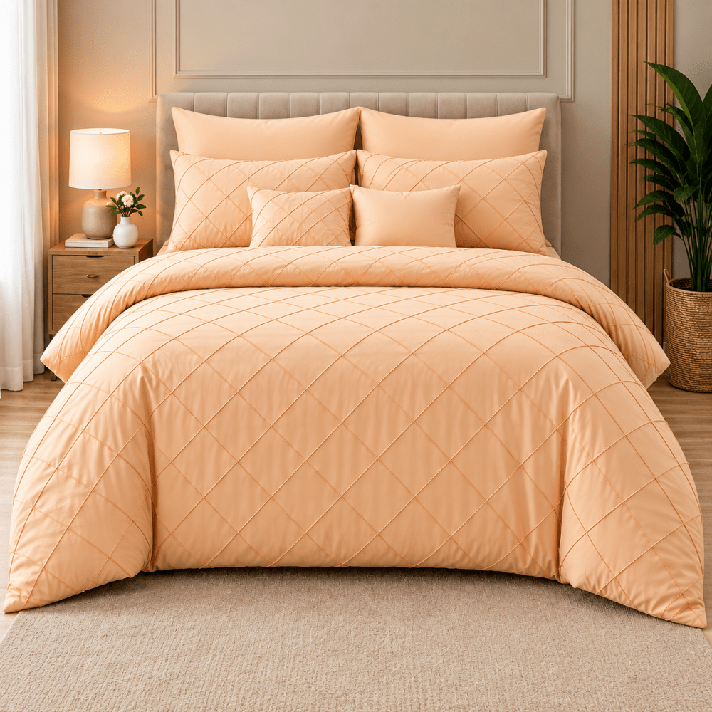 Pinch Pleat Duvet Set - myhomestore.com.pk