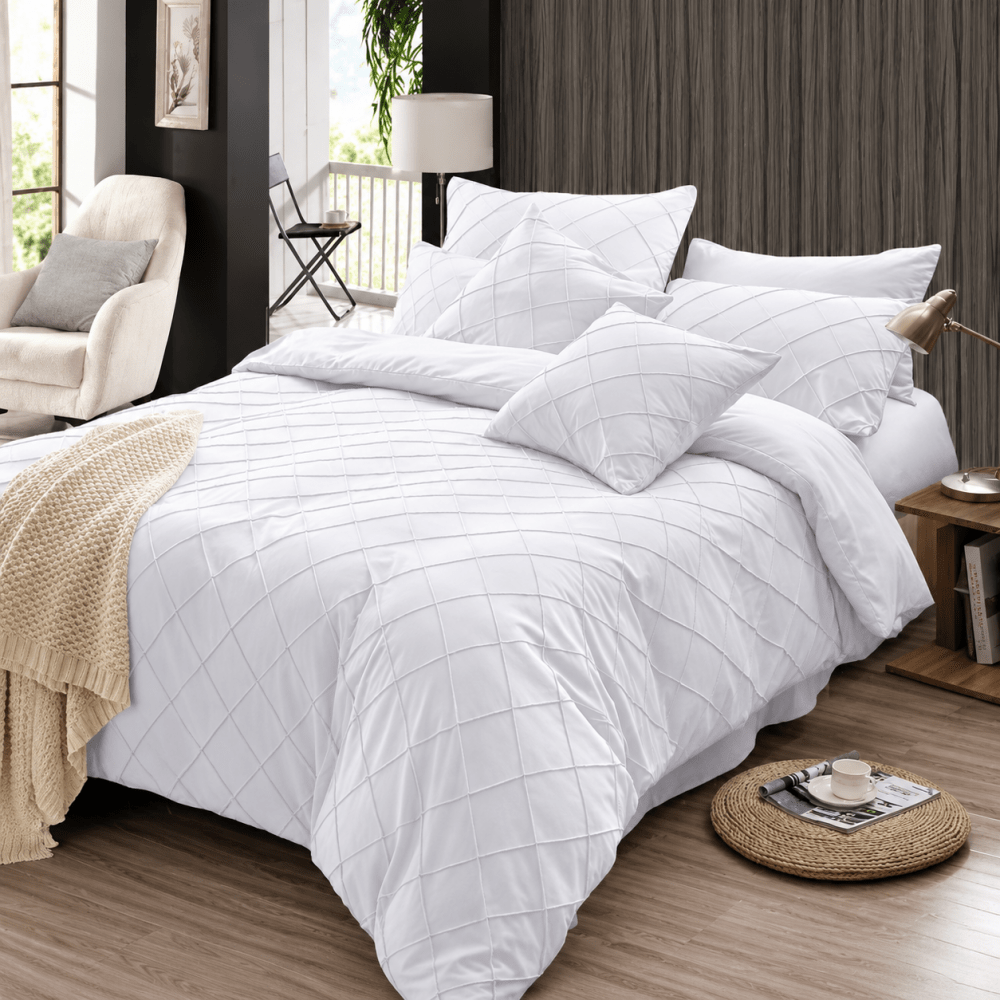 Pinch Pleat Duvet Set - myhomestore.com.pk