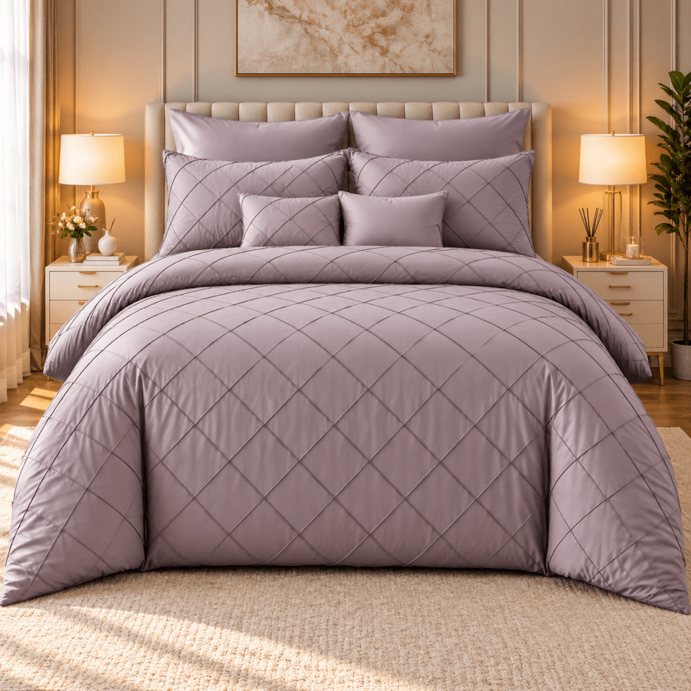 Pinch Pleat Duvet Set - myhomestore.com.pk