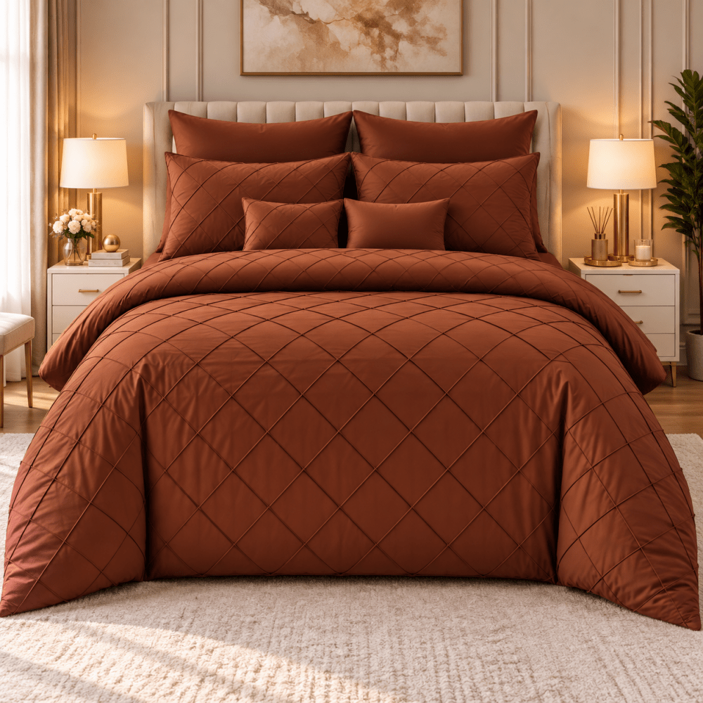 Pinch Pleat Duvet Set - myhomestore.com.pk