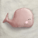 Pink Whale Baby Cushion - myhomestore.com.pk