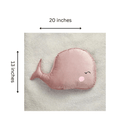 Pink Whale Baby Cushion - myhomestore.com.pk