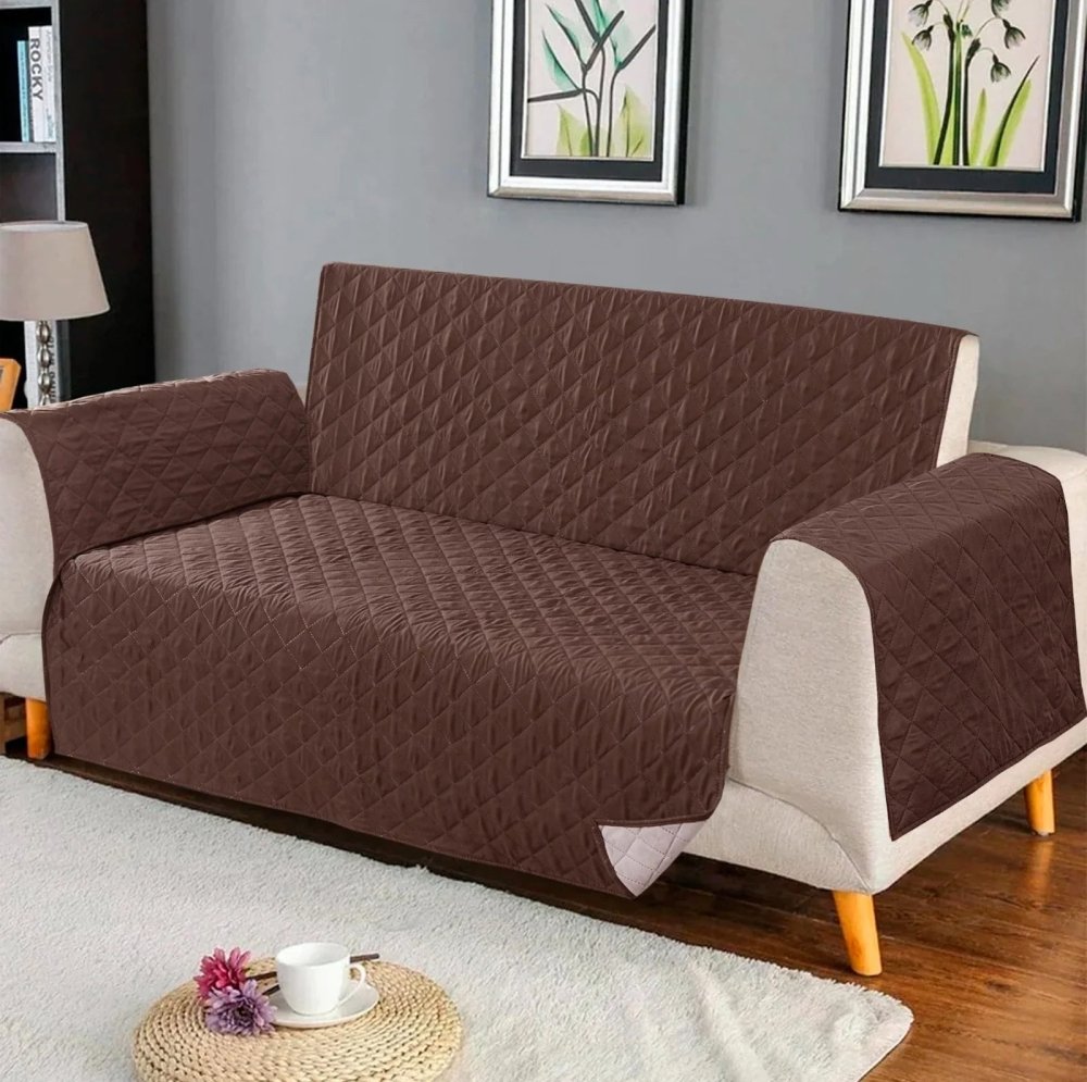 Pinsonic Sofa Cover ( Brown ) - myhomestore.com.pk