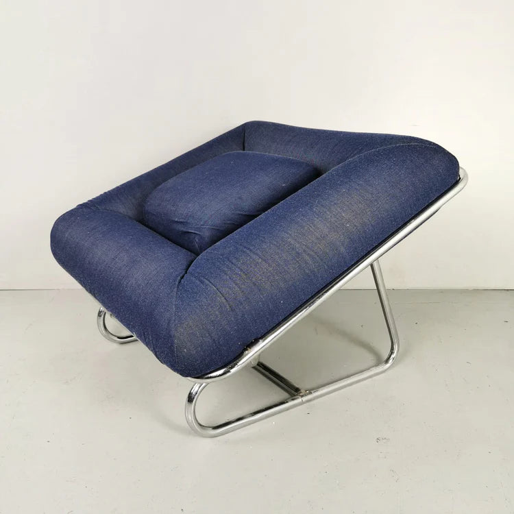 Blue Lounge Armchair