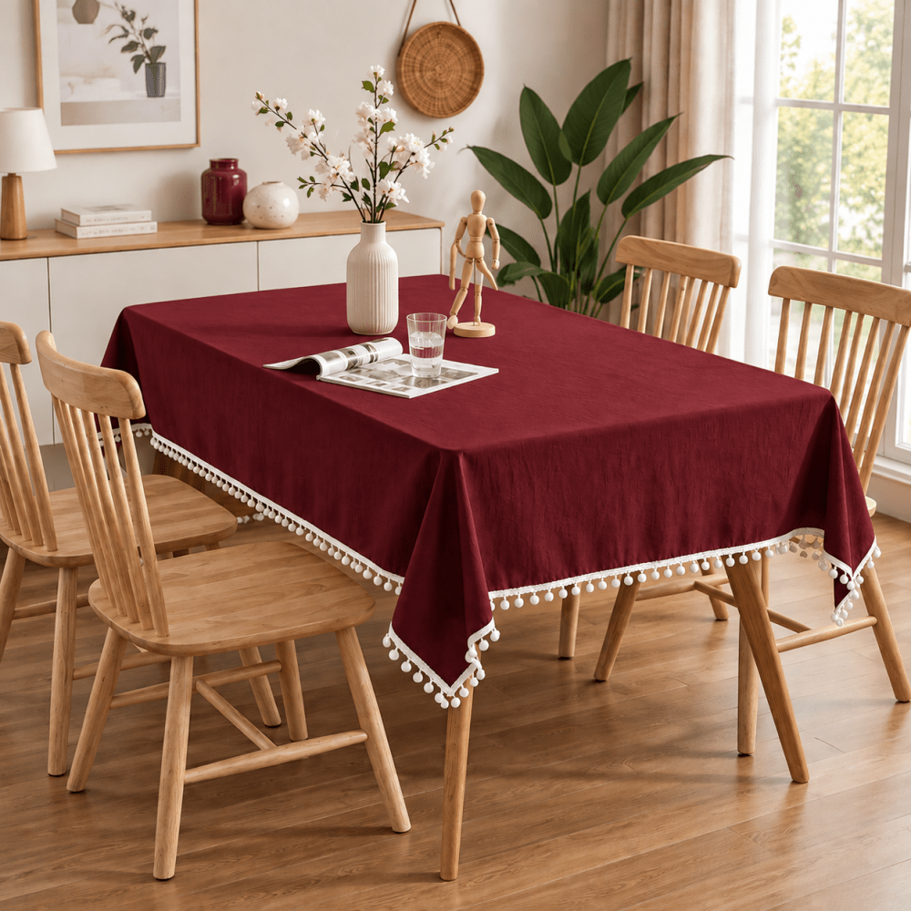 Pompoms Stitching Table Cover - myhomestore.com.pk