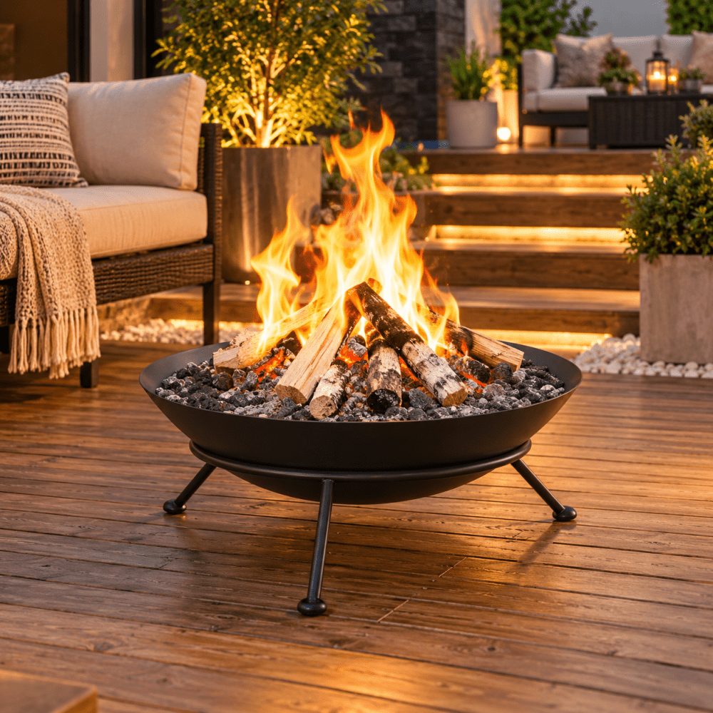 Portable Round Fire Bucket - myhomestore.com.pk