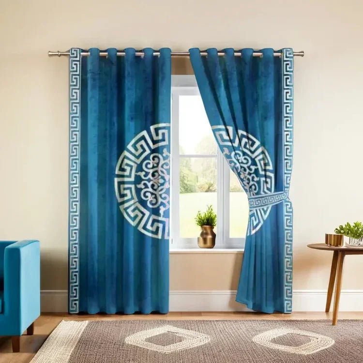 Premium Lasercut Velvet Curtains for Bedroom & Living Room Decor in pairs - myhomestore.com.pk