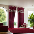 Premium Lasercut Velvet Floral Pattern Curtains – Luxurious Drapes in pair - myhomestore.com.pk
