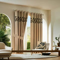 Premium Lasercut Velvet Floral Pattern Curtains – Luxurious Drapes in pair - myhomestore.com.pk