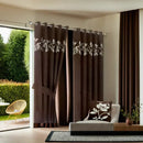 Premium Lasercut Velvet Floral Pattern Curtains – Luxurious Drapes in pair - myhomestore.com.pk