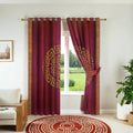 Premium Lasercut Velvet Pattern Curtains – Elegant Home Window Drapes in pair - myhomestore.com.pk
