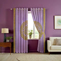 Premium Lasercut Velvet Pattern Curtains – Elegant Home Window Drapes in pair - myhomestore.com.pk
