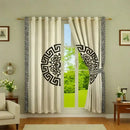 Premium Lasercut Velvet Pattern Curtains – Elegant Home Window Drapes in pair - myhomestore.com.pk