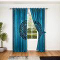 Premium Lasercut Velvet Pattern Curtains – Elegant Home Window Drapes in pair - myhomestore.com.pk