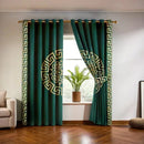 Premium Lasercut Velvet Pattern Curtains – Elegant Home Window Drapes in pair - myhomestore.com.pk