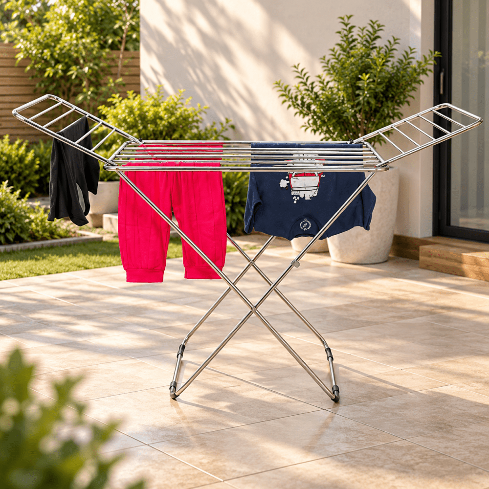 Premium Metal Folding Cloth Dryer Stand - myhomestore.com.pk