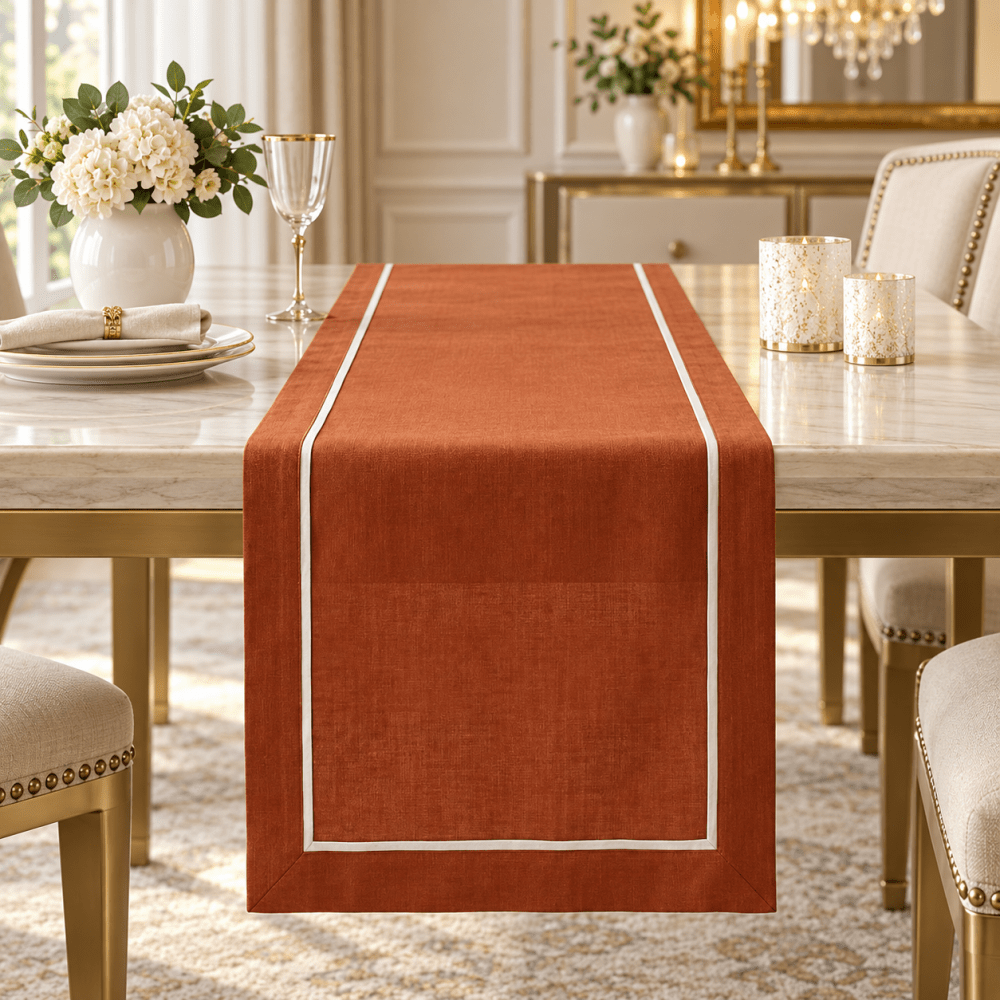 Premium Textured Baratta Border Runner - myhomestore.com.pk