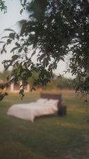 Embroidered Duvet Set Plants Design