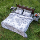Grey Printed Duvet Set