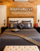 Luxury Sequence Bridal Bedding Duvet Grey Color