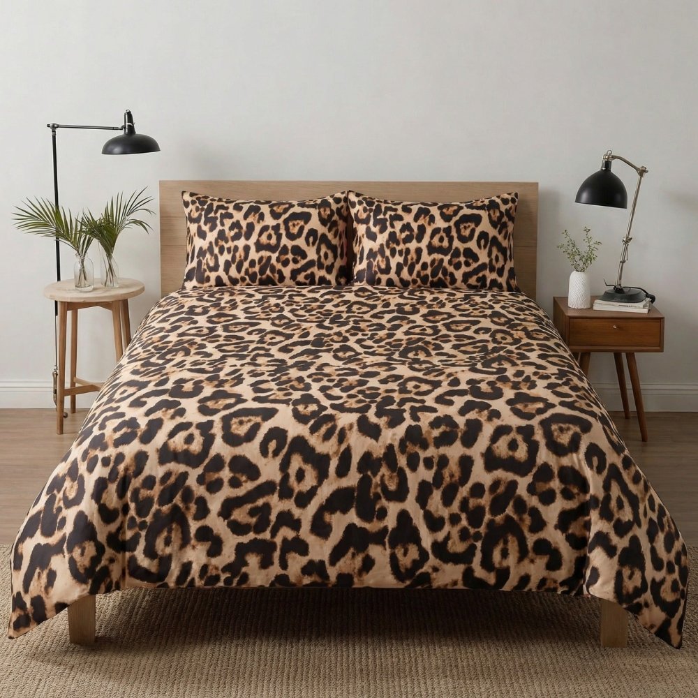 Print Bedsheet Leopard Design – King Size - myhomestore.com.pk
