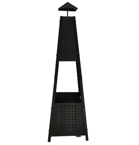 Pyramid Chiminea Log Burner Fire Pit - myhomestore.com.pk