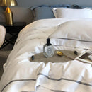 Embroidered Multi Line Baratta Duvet Set - myhomestore.com.pk