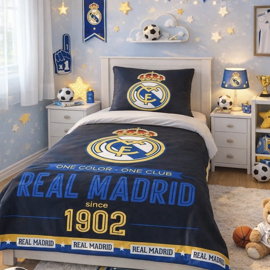 Real Madrid Football Kids Bed-sheet - myhomestore.com.pk