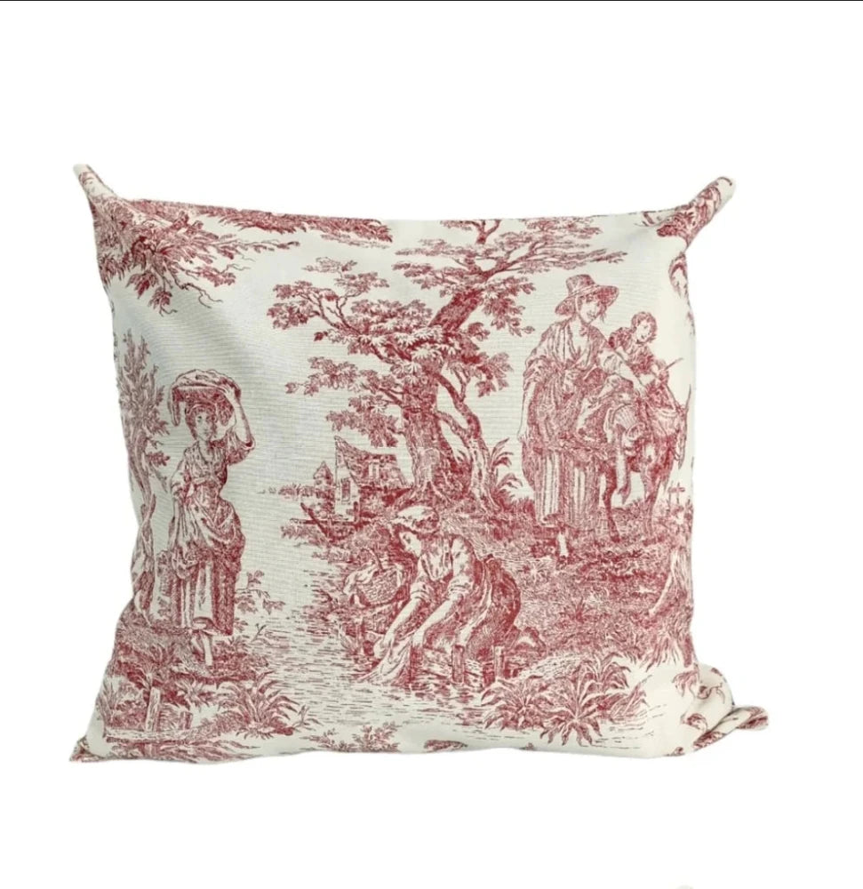 Red and White Cushion Cover - myhomestore.com.pk