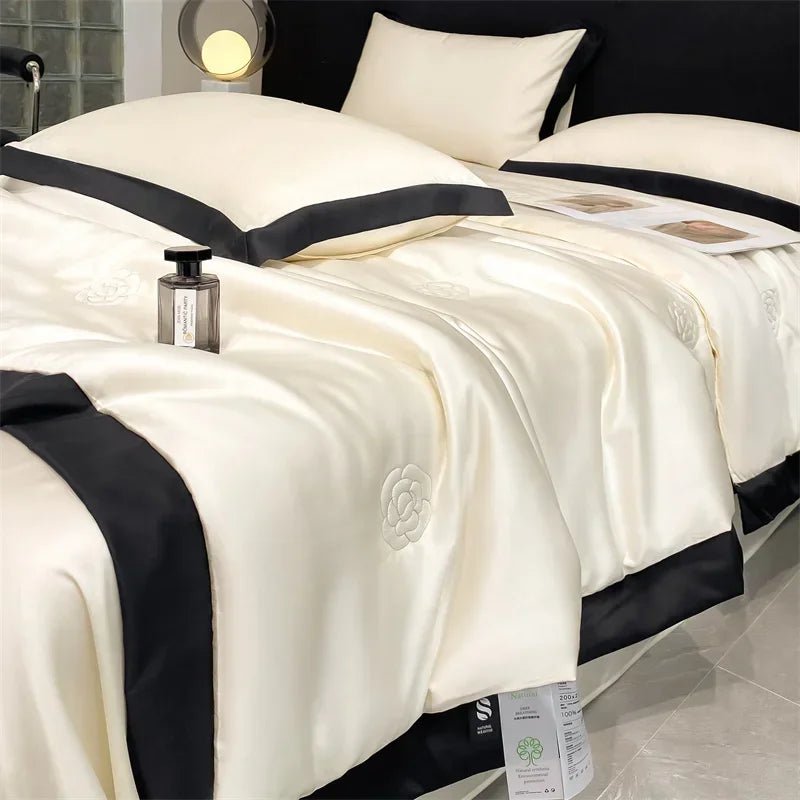 Rose Embroidered Comforter - King - myhomestore.com.pk