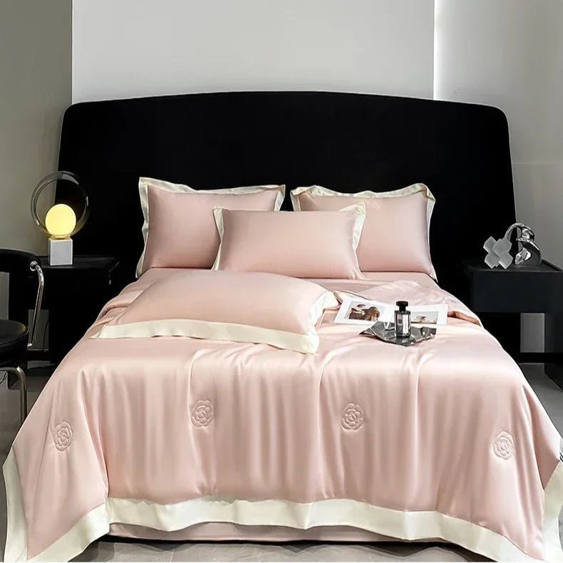 Rose Embroidered Comforter - King - myhomestore.com.pk
