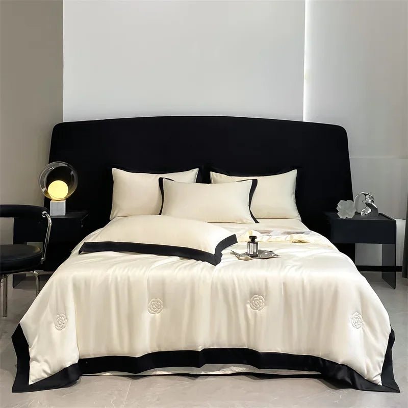 Rose Embroidered Comforter - King - myhomestore.com.pk