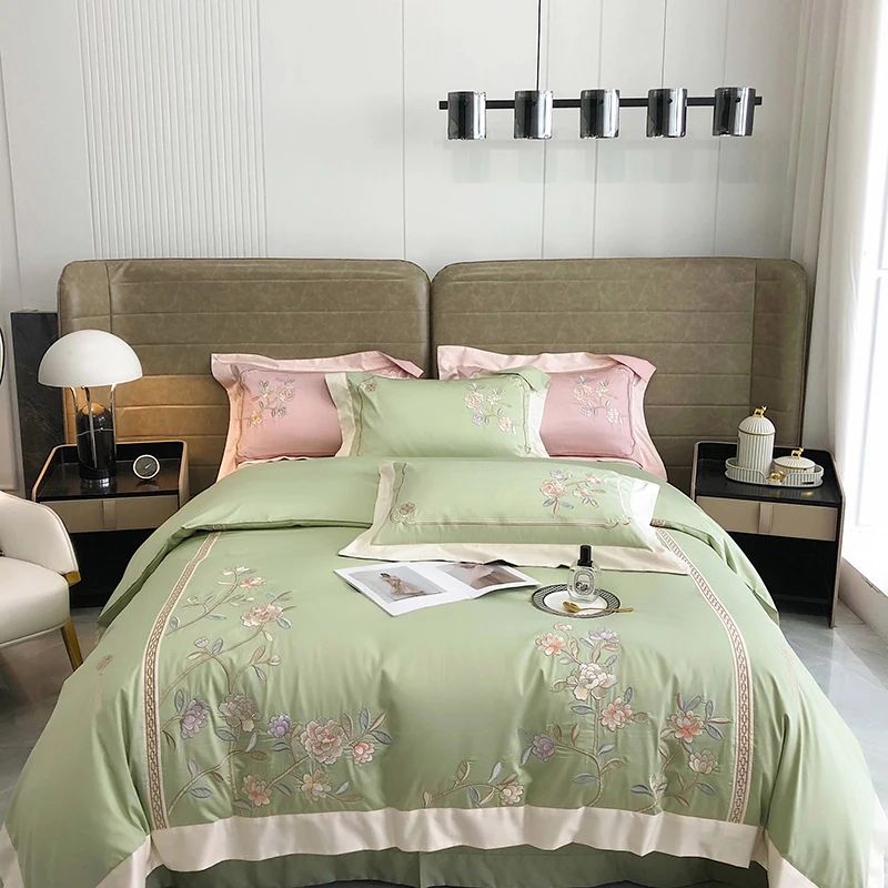 Rosewood Garden Floral Embroidery Duvet Set - myhomestore.com.pk