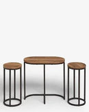 Round Nesting Living Lounge Bedroom Side Tables (Set of 3) - myhomestore.com.pk