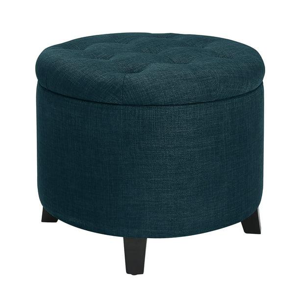 Round Storage Ottoman - myhomestore.com.pk