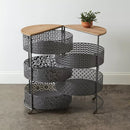 Round storage table cart - myhomestore.com.pk