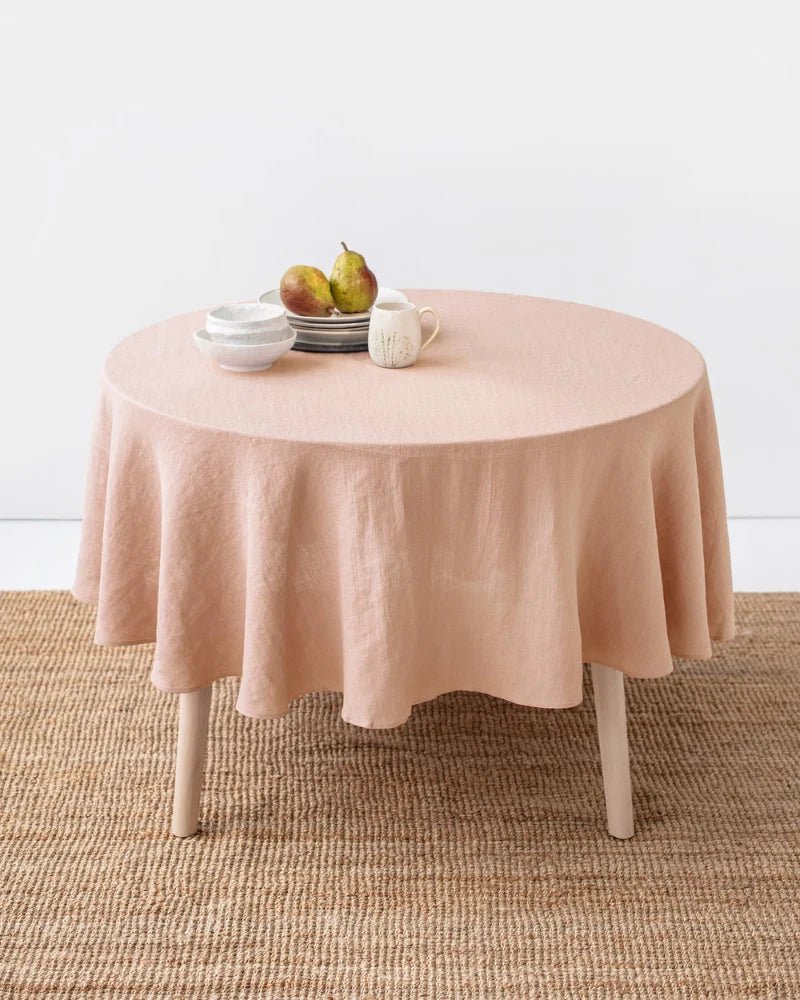 Round Table Cloth Solid Cotton - myhomestore.com.pk