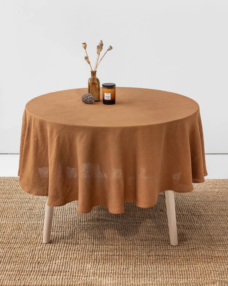 Round Table Cloth Solid Cotton - myhomestore.com.pk